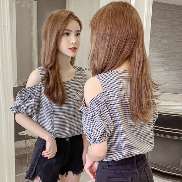 Cămașă în carouri de damă actuală - în două culori