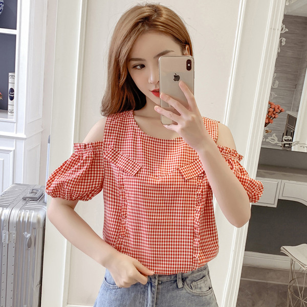 Cămașă în carouri de damă actuală - în două culori
