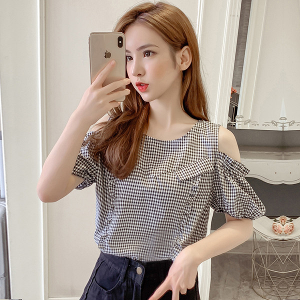 Cămașă în carouri de damă actuală - în două culori