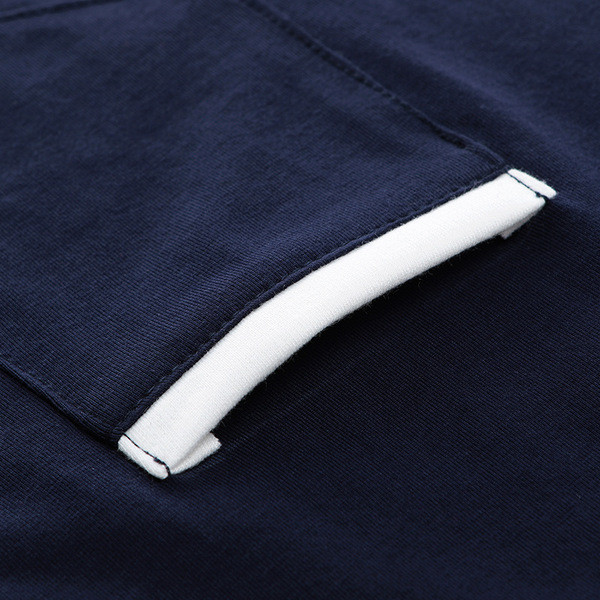 Set zilnic pentru bărbați din două părți în albastru și negru