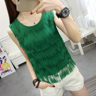 Maieu modern de dama cu franjuri in mai multe culori