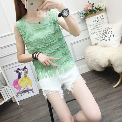 Maieu modern de dama cu franjuri in mai multe culori