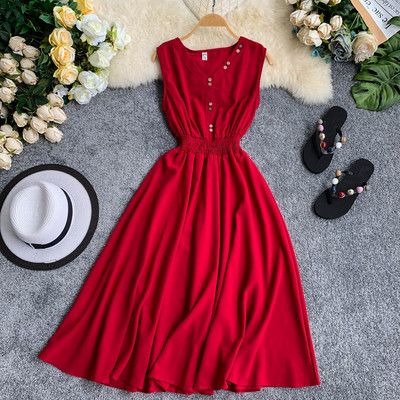 Rochie de dama cu decolteu in V in mai multe culori