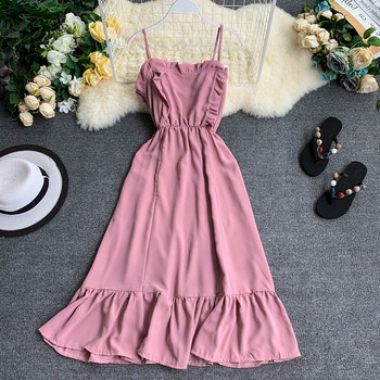 Rochie de dama cu bretele subtiri in mai multe culori