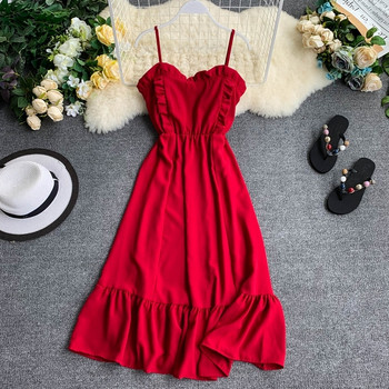 Rochie de dama cu bretele subtiri in mai multe culori