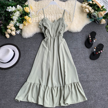 Rochie de dama cu bretele subtiri in mai multe culori