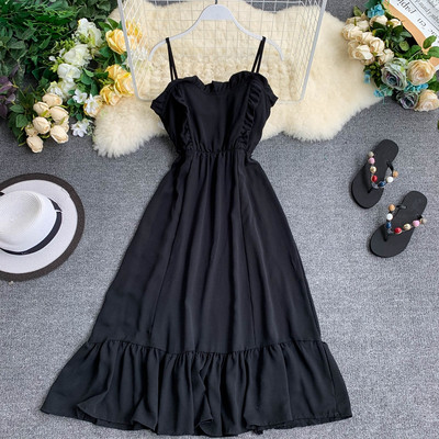 Rochie de dama cu bretele subtiri in mai multe culori