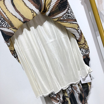 Fusta lungă casual cu model cu model