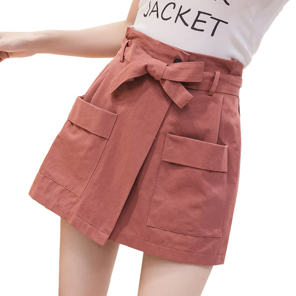 Fusta - pantaloni in mai multe culori cu talie inalta