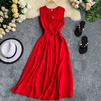 Rochie de dama cu broderie in mai multe culori