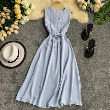 Rochie de dama cu broderie in mai multe culori