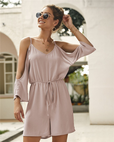 Salopete de dama actuale cu cravate - in mai multe culori