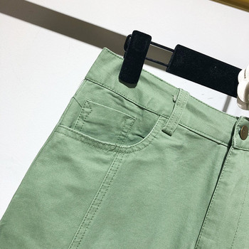 Fusta scurta de dama cu buzunar de culoare verde