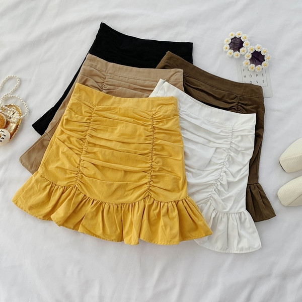 Модерна дамска къса пола в различни цветове