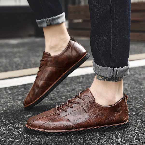 Pantofi de barbati actuali in trei culori cu sireturi