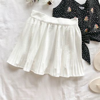 Fusta scurta plisata de dama moderna in trei culori