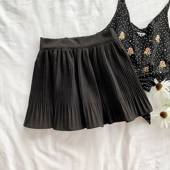 Fusta scurta plisata de dama moderna in trei culori