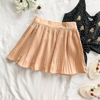 Fusta scurta plisata de dama moderna in trei culori