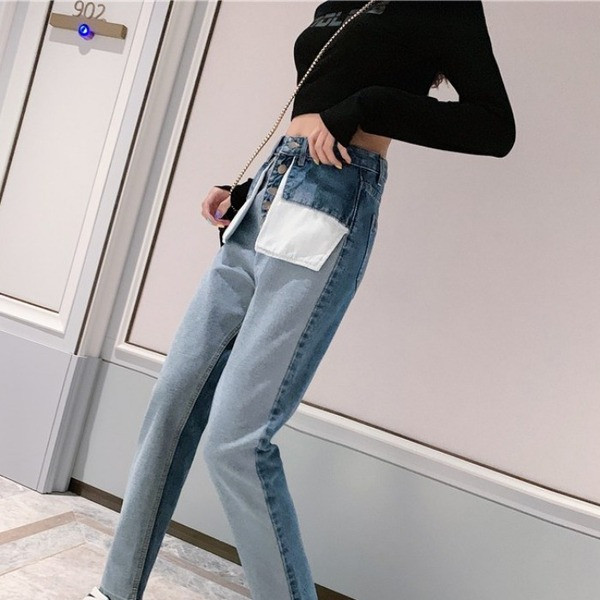 Model nou de blugi de dama cu buzunare de culoare deschisa