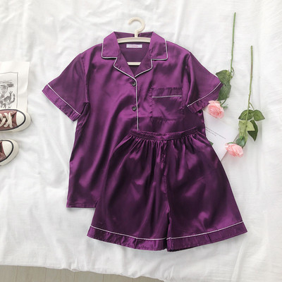 Pijamale de dama elegante in doua parti in culori diferite