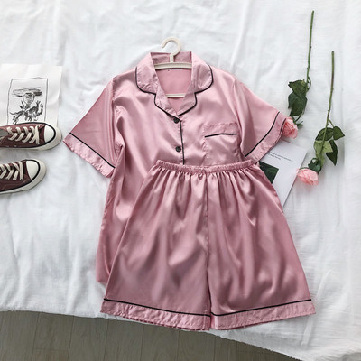 Pijamale de dama elegante in doua parti in culori diferite