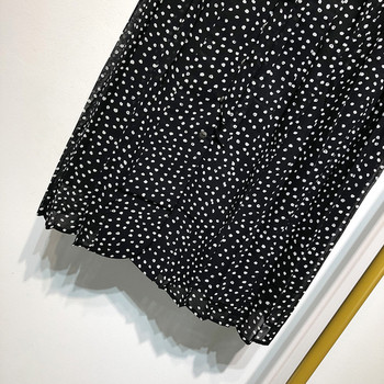 Fusta lunga de dama cu cravate in talie