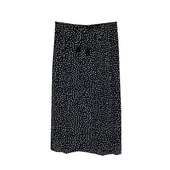 Fusta lunga de dama cu cravate in talie