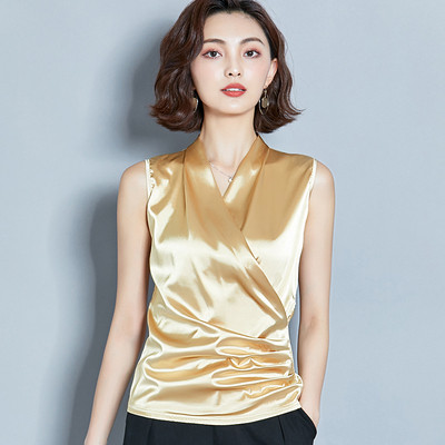 Стилен дамски потник с V-образно деколте в различни цветове