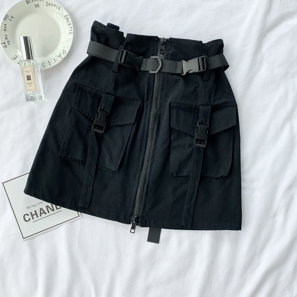 Fusta de dama moderna cu talie inalta in mai multe culori