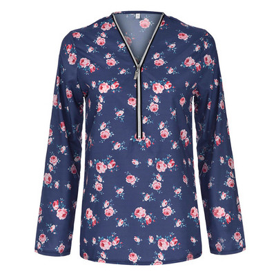 Bluza de dama moderna cu fermoar si maneci 3/4 in mai multe culori