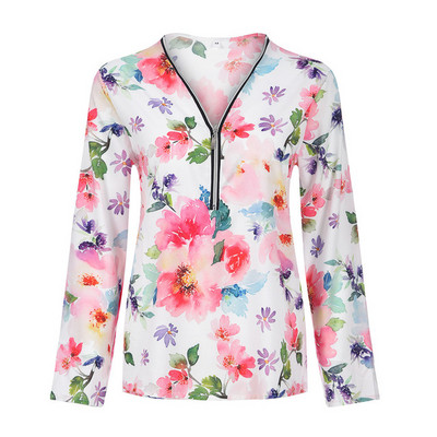 Bluza de dama moderna cu fermoar si maneci 3/4 in mai multe culori