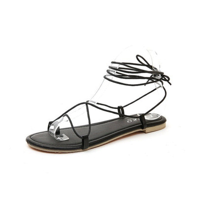 Sandale casual dama cu sireturi in doua culori