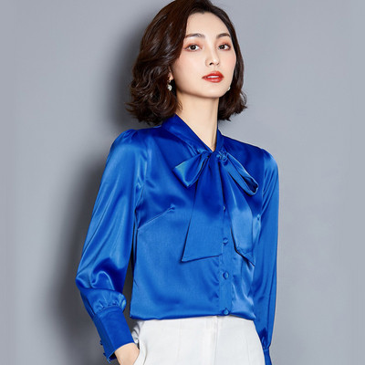 Camasa eleganta de dama cu panglica in mai multe culori