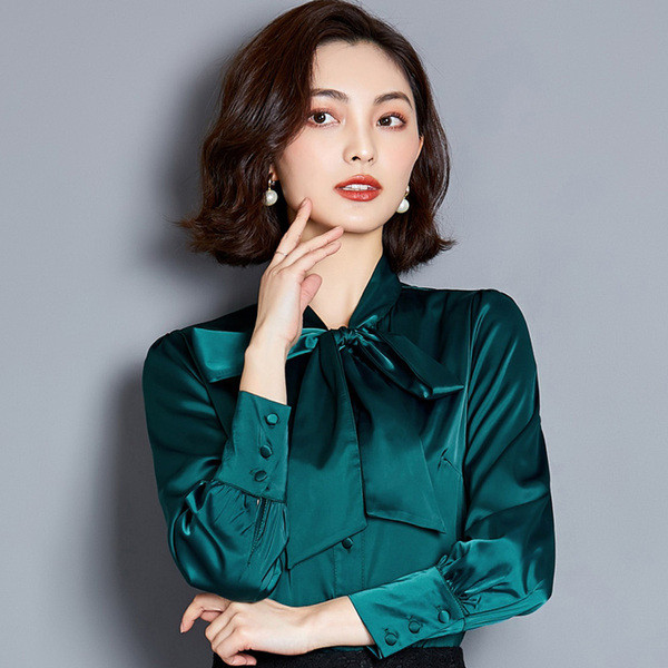 Camasa eleganta de dama cu panglica in mai multe culori