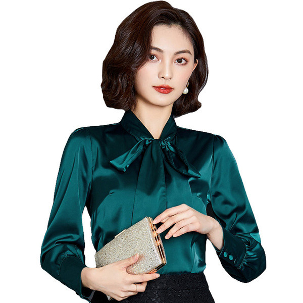 Camasa eleganta de dama cu panglica in mai multe culori