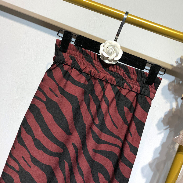 Fusta lunga de dama cu imprimeu animal zebra