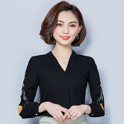 Cămașă de damă modernă cu broderie în diferite culori