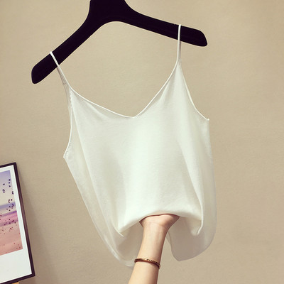 Maieu modern de damă, cu bretele subțiri în patru culori și un decolteu adânc