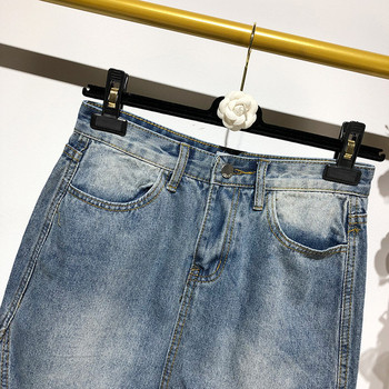 Fusta scurta din denim in albastru