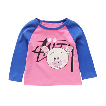 Детска блуза за момичета-в два цвята с различни апликации