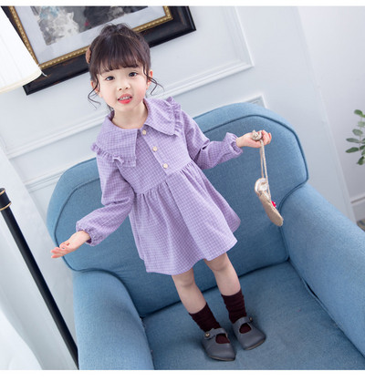 Rochie copii model nou cu nasturi - in doua culori