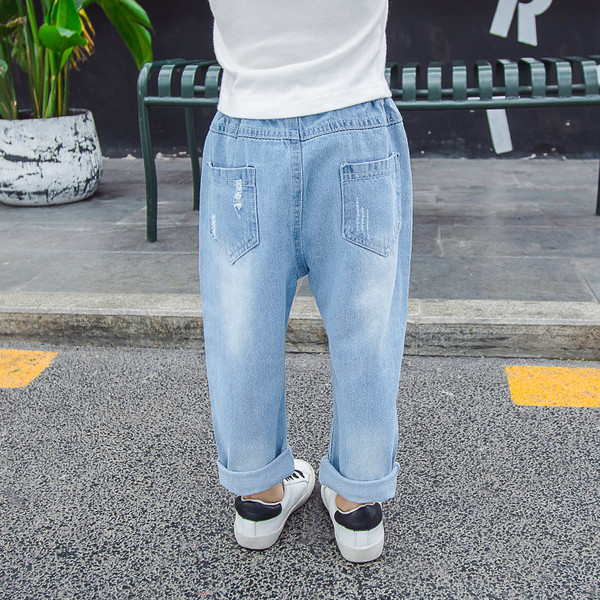 Blugi pentru copii la modă pentru fete-în culoare deschisă