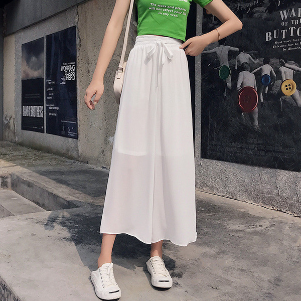 Pantaloni casual dama in patru culori cu cravate