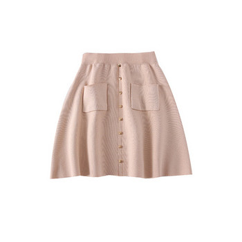 Fusta de dama moderna cu buzunare si nasturi - mai multe culori