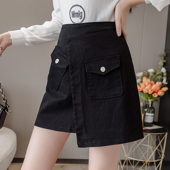 Fusta de dama moderna in trei culori-cu buzunare