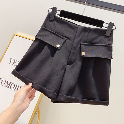 Pantaloni scurți moderni de damă cu talie înaltă în mai multe culori