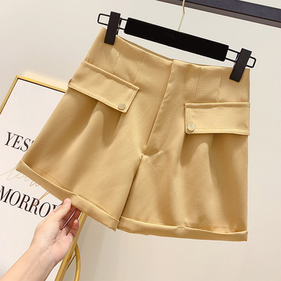 Pantaloni scurți moderni de damă cu talie înaltă în mai multe culori