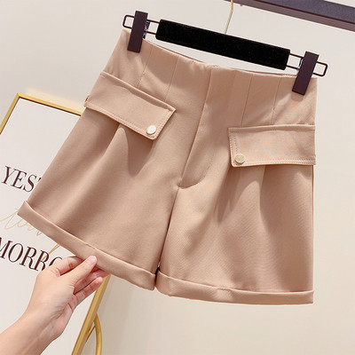 Pantaloni scurți moderni de damă cu talie înaltă în mai multe culori