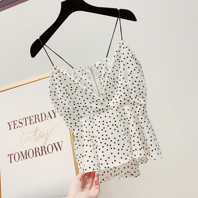 Maieu modern de damă cu puncte în trei culori