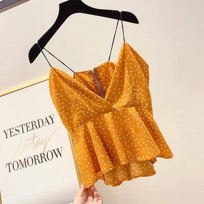 Maieu modern de damă cu puncte în trei culori